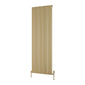 Reina Caldaro Vertical Aluminium Radiator - 1800 x 620mm - Brass Effect - welovecouk
