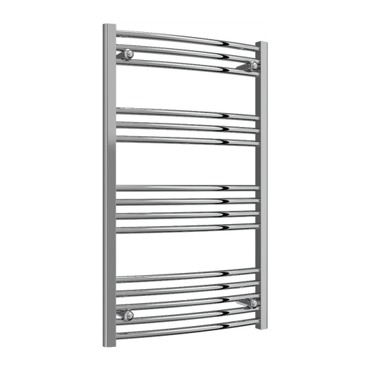  Reina Capo Vertical Curved Electric Towel Rail - 1000 x 600mm - Chrome