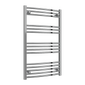 Reina Capo Vertical Curved Electric Towel Rail - 1000 x 600mm - Chrome