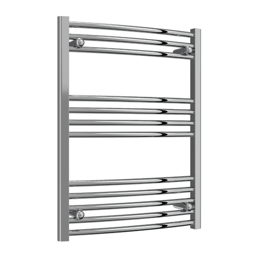  Reina Capo Vertical Curved Electric Towel Rail - 800 x 600mm - Chrome
