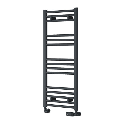  Reina Capo Vertical Flat Straight Heated Towel Rail - 1000 x 400mm - Anthracite