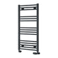 Reina Capo Vertical Flat Straight Heated Towel Rail - 1000 x 500mm - Anthracite