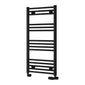Reina Capo Vertical Flat Straight Heated Towel Rail - 1000 x 500mm - Black