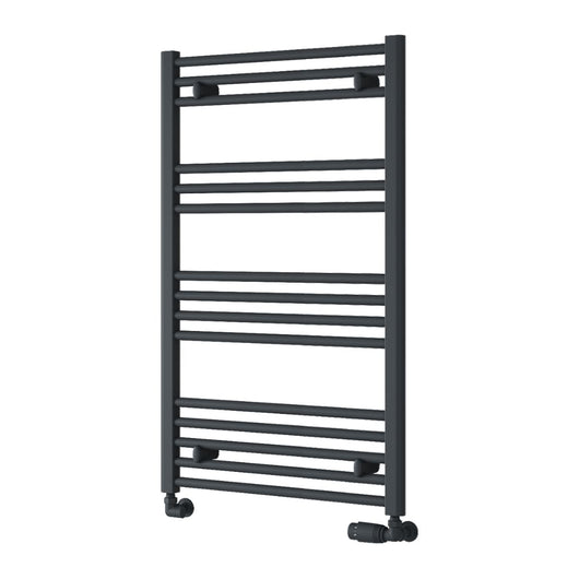  Reina Capo Vertical Flat Straight Heated Towel Rail - 1000 x 600mm - Anthracite