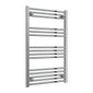Reina Capo Vertical Flat Straight Heated Towel Rail - 1000 x 600mm Chrome