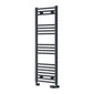 Reina Capo Vertical Flat Straight Heated Towel Rail - 1200 x 400mm - Anthracite