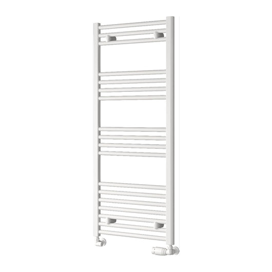  Reina Capo Vertical Flat Straight Heated Towel Rail - 1200 x 500mm - White