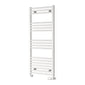 Reina Capo Vertical Flat Straight Heated Towel Rail - 1200 x 500mm - White