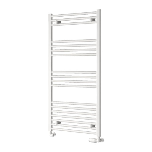  Reina Capo Vertical Flat Straight Heated Towel Rail - 1200 x 600mm - White