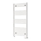 Reina Capo Vertical Flat Straight Heated Towel Rail - 1200 x 600mm - White