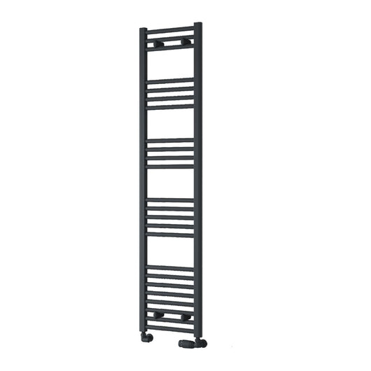  Reina Capo Vertical Flat Straight Heated Towel Rail - 1600 x 400mm - Anthracite