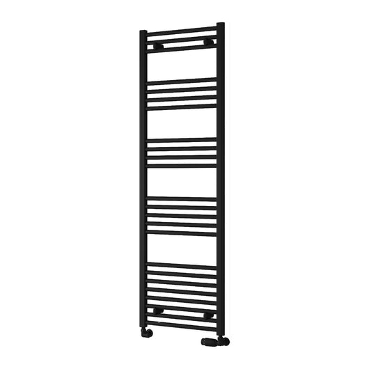  Reina Capo Vertical Flat Straight Heated Towel Rail - 1600 x 500mm - Black