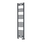 Reina Capo Vertical Flat Straight Heated Towel Rail - 1800 x 400mm - Anthracite