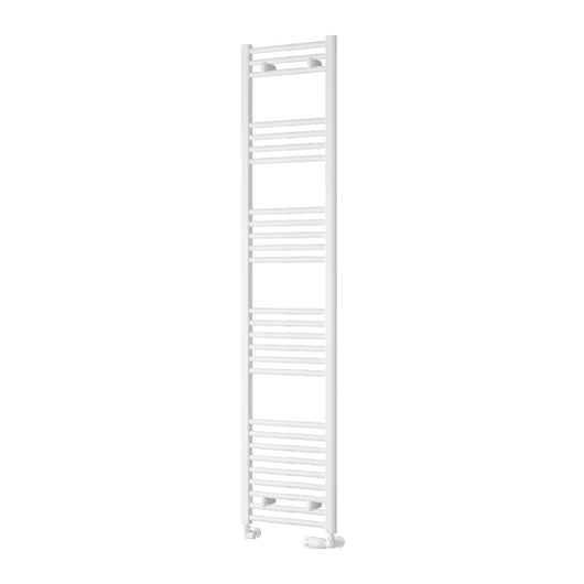  Reina Capo Vertical Flat Straight Heated Towel Rail - 1800 x 400mm - White