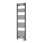 Reina Capo Vertical Flat Straight Heated Towel Rail - 1800 x 500mm - Anthracite