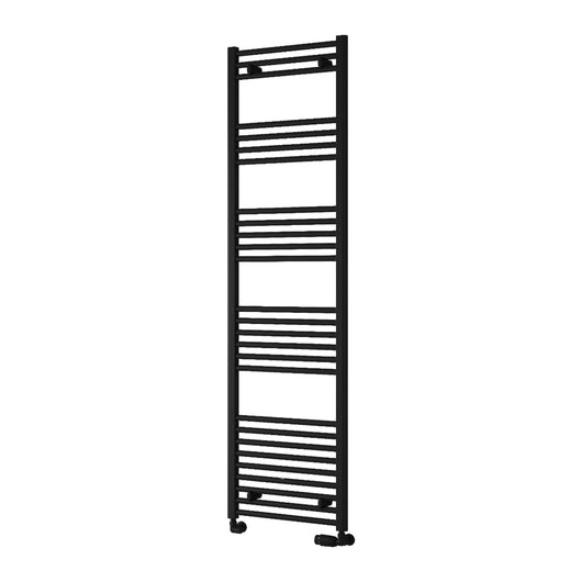  Reina Capo Vertical Flat Straight Heated Towel Rail - 1800 x 500mm - Black