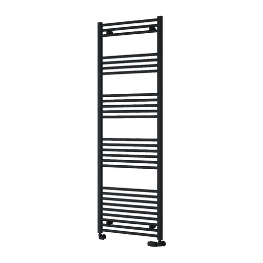  Reina Capo Vertical Flat Straight Heated Towel Rail - 1800 x 600mm - Black