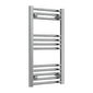 Reina Capo Vertical Flat Straight Heated Towel Rail - 800 x 400mm Chrome
