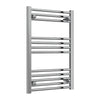  Reina Capo Vertical Flat Straight Heated Towel Rail - 800 x 500mm Chrome - welovecouk