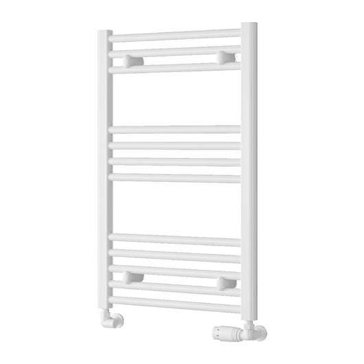  Reina Capo Vertical Flat Straight Heated Towel Rail - 800 x 500mm - White
