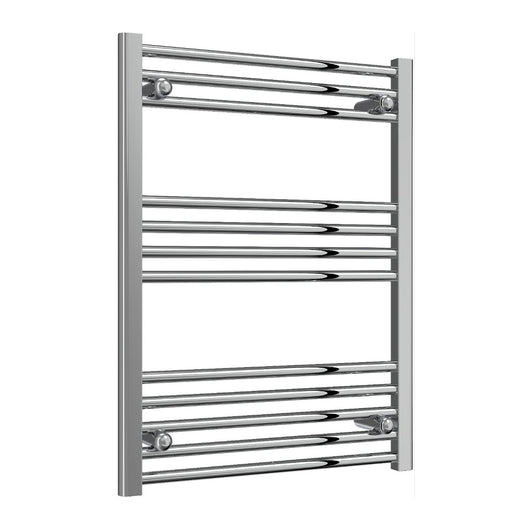  Reina Capo Vertical Flat Straight Heated Towel Rail - 800 x 600mm Chrome