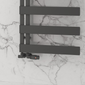 Reina Carpena Aluminium Towel Rail - 1510 x 500mm - Anthracite - welovecouk