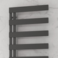 Reina Carpena Aluminium Towel Rail - 1510 x 500mm - Anthracite - welovecouk