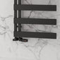 Reina Carpena Aluminium Towel Rail - 1510 x 500mm - Black - welovecouk