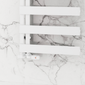 Reina Carpena Aluminium Towel Rail - 1510 x 500mm - White - welovecouk
