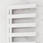 Reina Carpena Aluminium Towel Rail - 1510 x 500mm - White - welovecouk