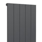 Reina Casina Vertical Aluminium Radiator - Single / 1800 x 470mm - Anthracite - welovecouk