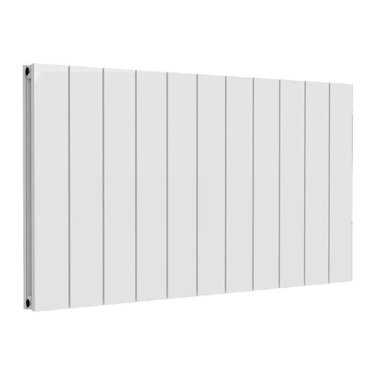  Reina Casina Horizontal Aluminium Radiator - Double / 600 x 1040mm - White