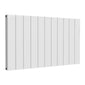 Reina Casina Horizontal Aluminium Radiator - Double / 600 x 1040mm - White - welovecouk