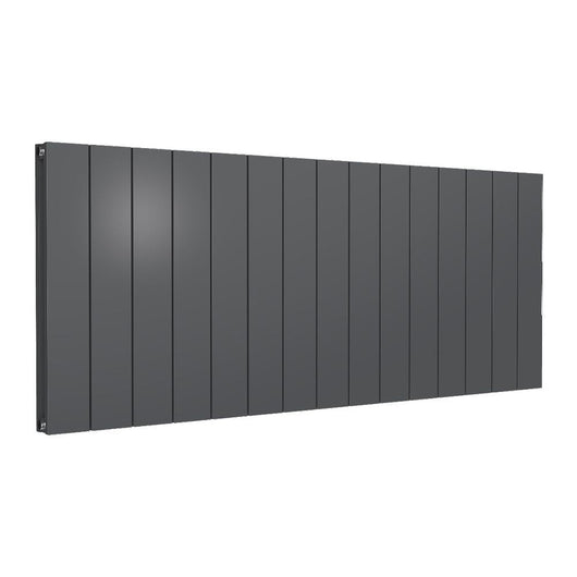  Reina Casina Horizontal Aluminium Radiator - Double / 600 x 1420mm - Anthracite