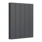 Reina Casina Horizontal Aluminium Radiator - Double / 600 x 470mm - Anthracite - welovecouk