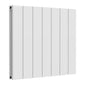 Reina Casina Horizontal Aluminium Radiator - Double / 600 x 660mm - White - welovecouk