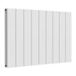 Reina Casina Horizontal Aluminium Radiator - Double / 600 x 850mm - White - welovecouk