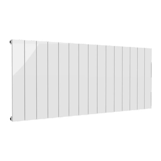  Reina Casina Horizontal Aluminium Radiator - Single / 600 x 1420mm - White