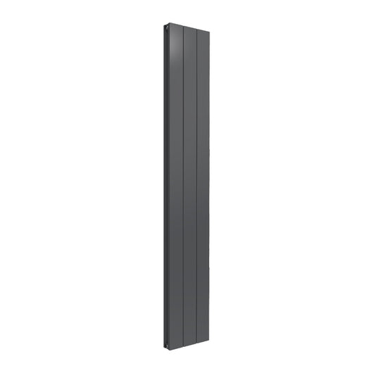  Reina Casina Vertical Aluminium Radiator - Double / 1800 x 280mm - Anthracite - welovecouk