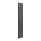 Reina Casina Vertical Aluminium Radiator - Double / 1800 x 280mm - Anthracite - welovecouk