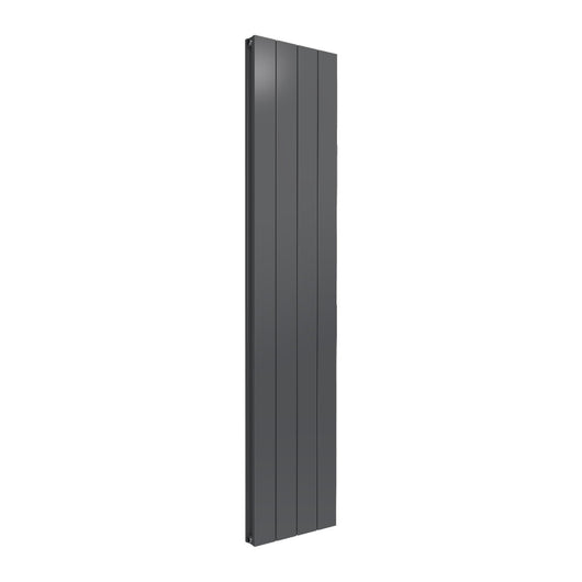  Reina Casina Vertical Aluminium Radiator - Double / 1800 x 375mm - Anthracite - welovecouk