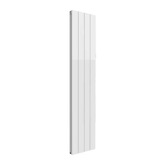  Reina Casina Vertical Aluminium Radiator - Double / 1800 x 375mm - White - welovecouk