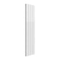 Reina Casina Vertical Aluminium Radiator - Double / 1800 x 375mm - White - welovecouk