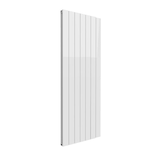  Reina Casina Vertical Aluminium Radiator - Double / 1800 x 660mm - White - welovecouk