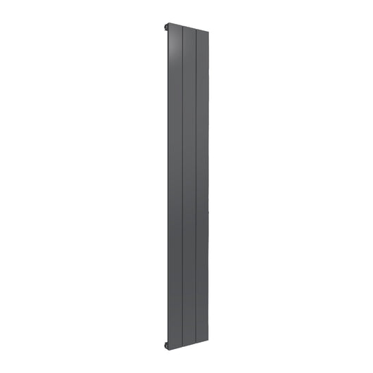 Reina Casina Vertical Aluminium Radiator - Single / 1800 x 280mm - Anthracite - welovecouk