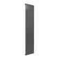 Reina Casina Vertical Aluminium Radiator - Single / 1800 x 375mm - Anthracite - welovecouk