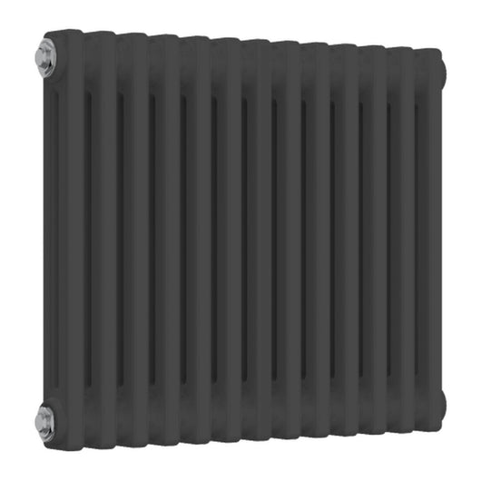  Reina Colona Traditional Column Radiator - 500 x 605mm (Double) - Anthracite