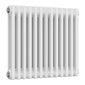 Reina Colona Traditional Column Radiator - 500 x 605mm (Double) - White