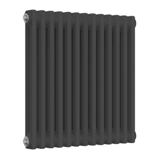  Reina Colona Traditional Column Radiator - 600 x 605mm (Double) - Anthracite
