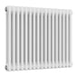 Reina Colona Traditional Column Radiator - 600 x 785mm (Double) - White